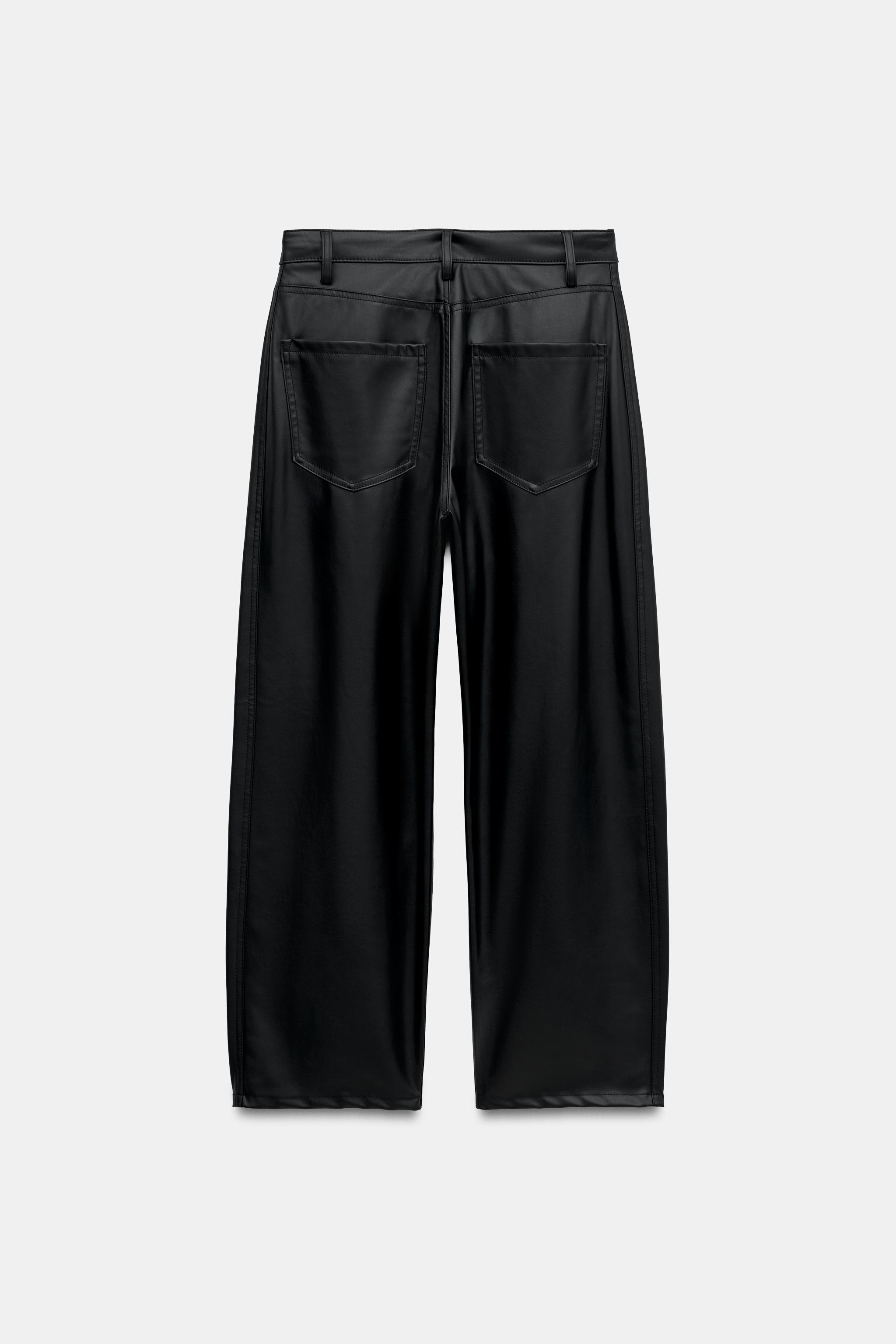 PANTALON ANKLE MATIÈRE SYNTHÉTIQUE ZW COLLECTION
