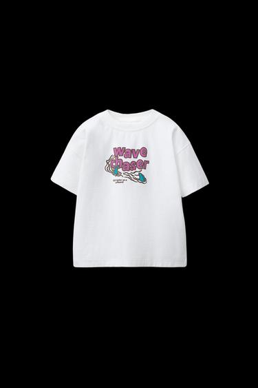 CAMISETA ESTAMPADA TEXTO - Crudo de Zara - Imagen 0