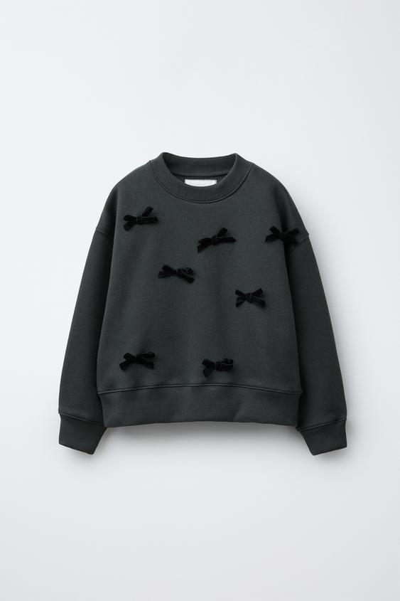 MOLETOM LACITOS VELVET - Cinza-antracito da Zara - Imagem 0