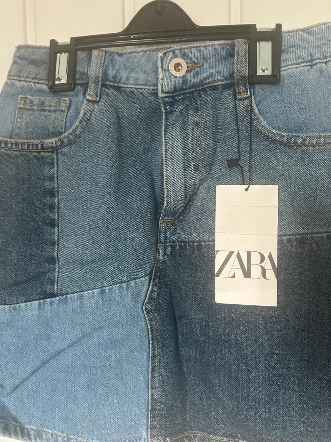 Z1975 DENIM PATCHWORK MINI SKIRT - Image 2