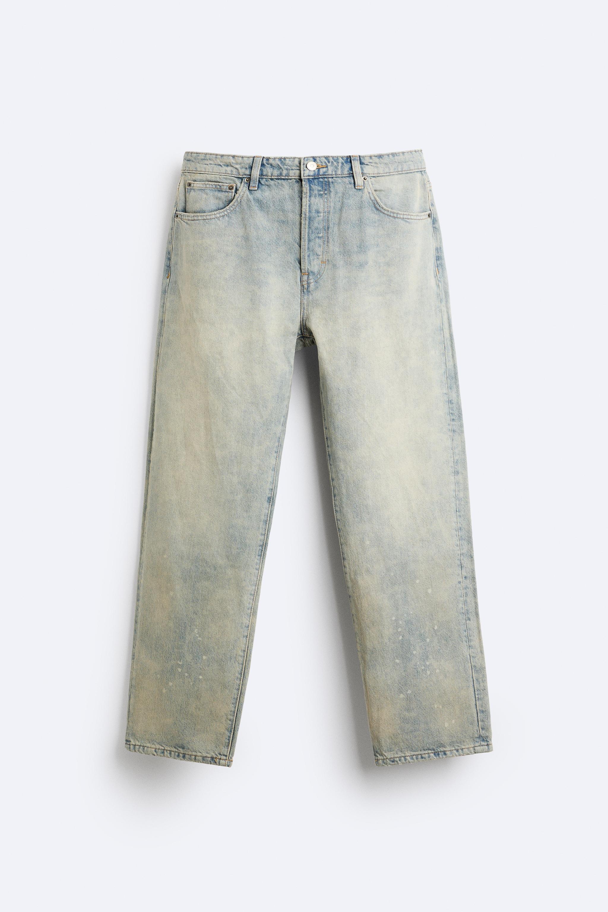 WASHED BAGGY JEANS - Mid-blue | ZARA United States
