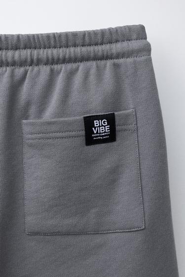 GRAFFITI PRINT BERMUDA SHORTS - Anthracite grey by Zara - Image 3