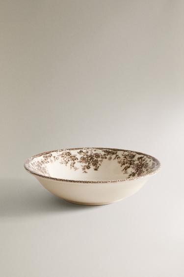 BOL LOZA FLORAL - Marrón de Zara