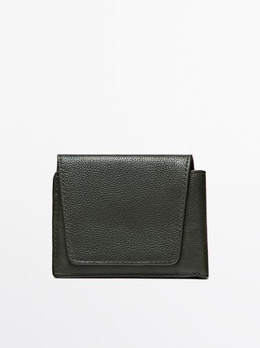 Zara Nappa leather wallet - Green