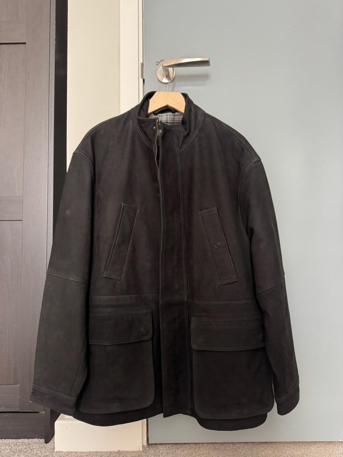 LEATHER RELAXED FIT PARKA - Image 2