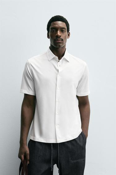 CAMISA SOFT REGULAR FIT - Branco da Zara