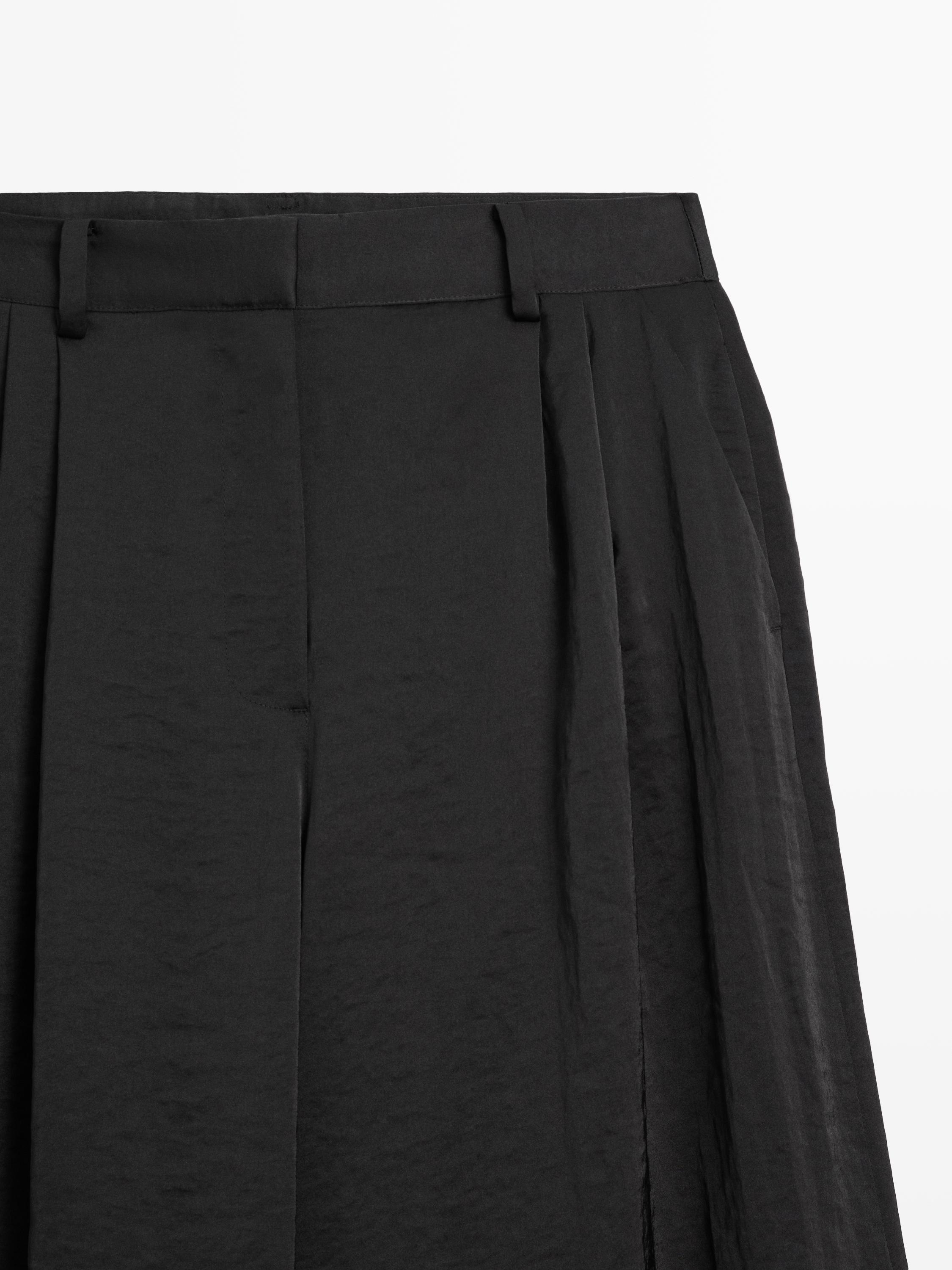 Pantalon large et fluide à pinces