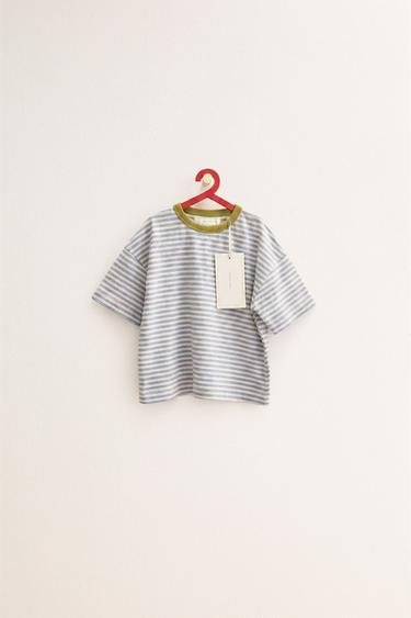 ZARA TIMELESS - CAMISETA RAYAS - Azul de Zara
