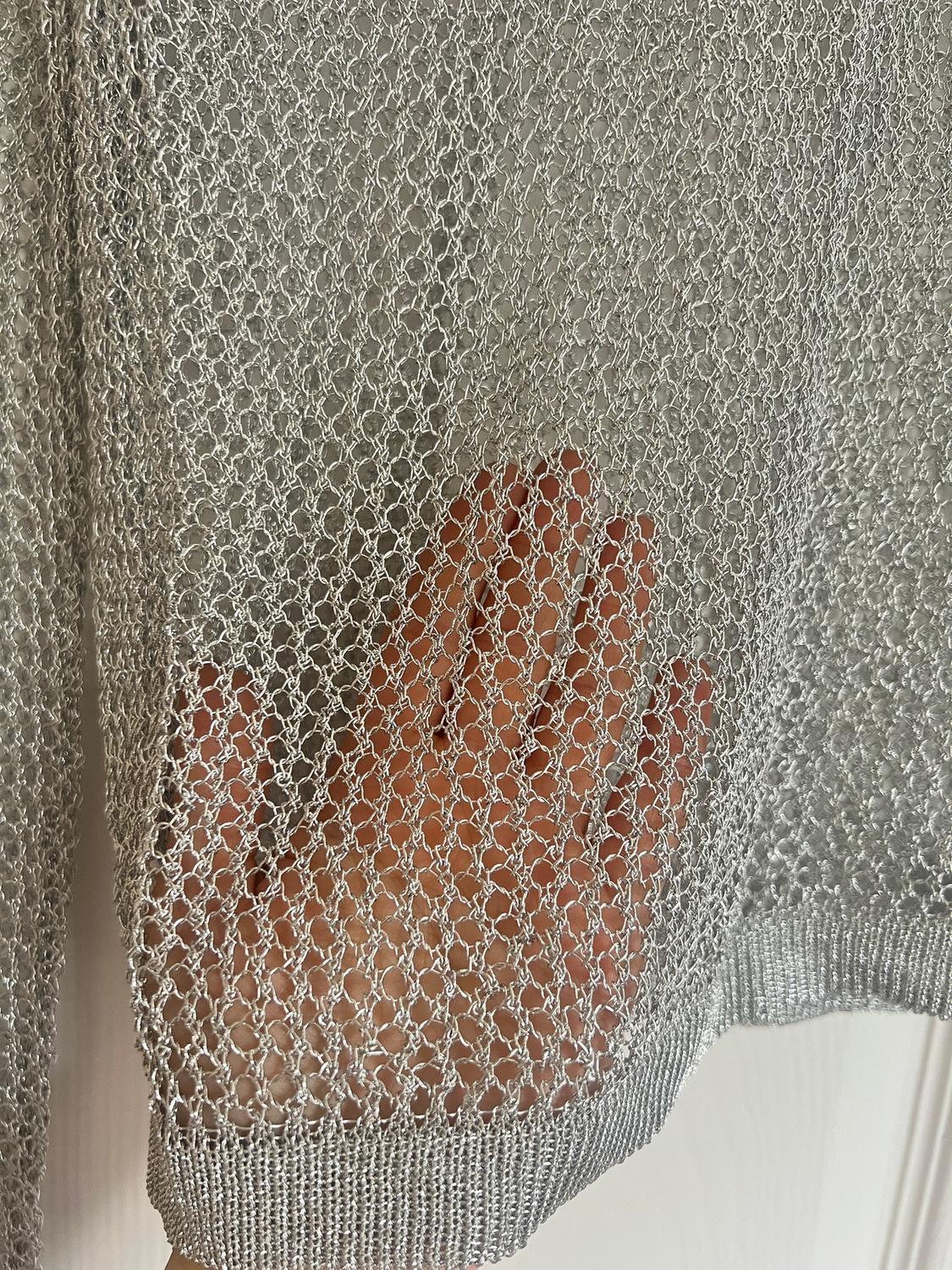 METALLIC MESH KNIT TOP - Image 4