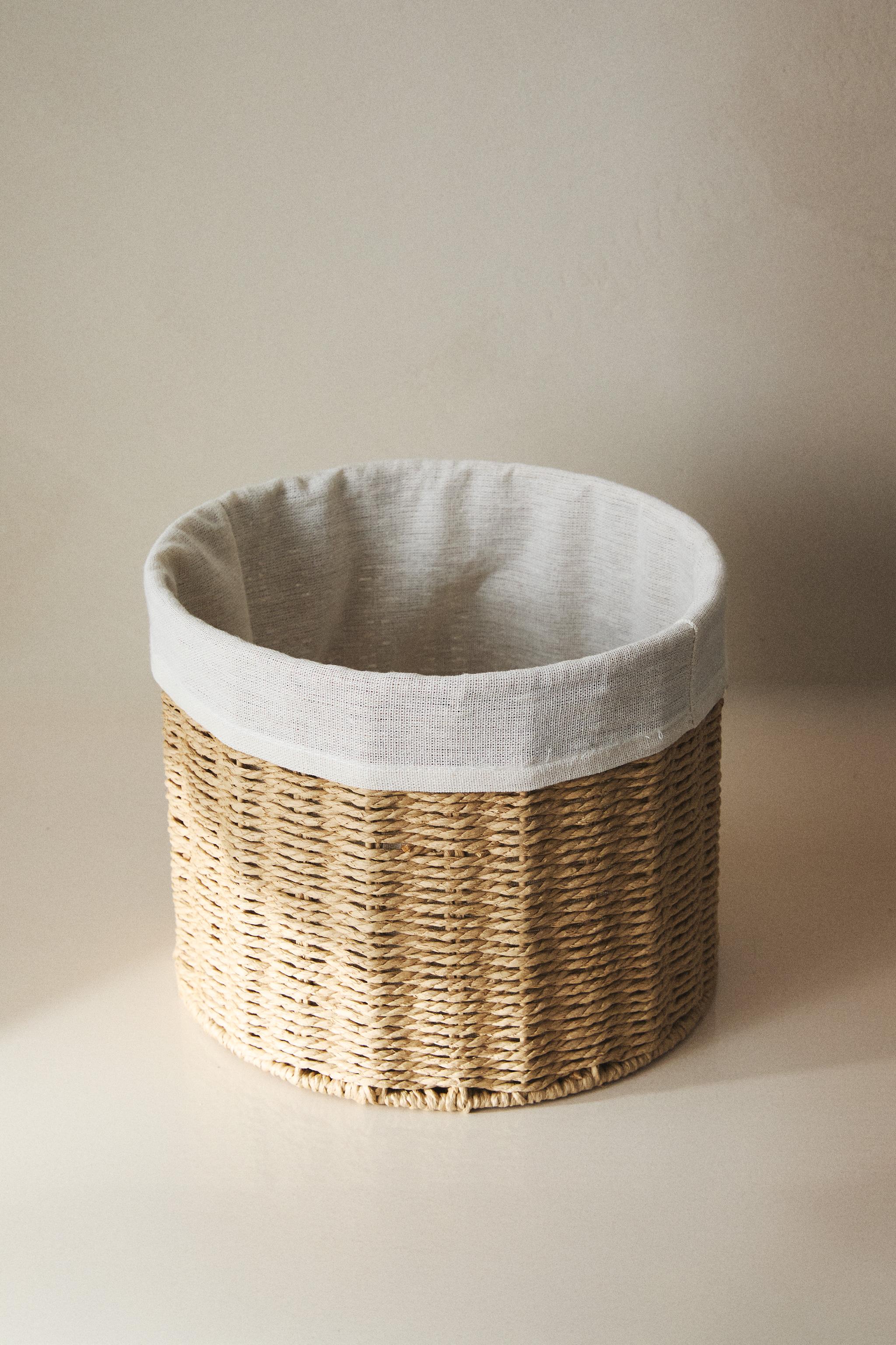 CORBEILLE RONDE DOUBLURE COTON