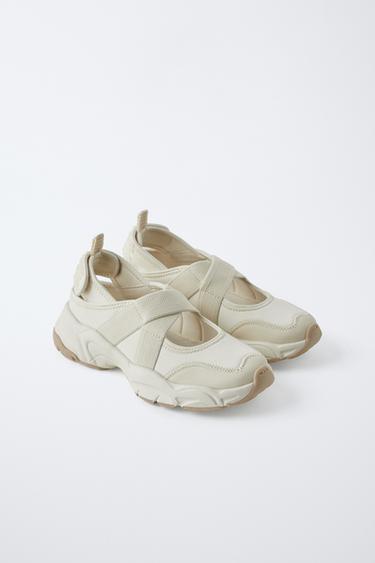 TENNIS DE SPORT OUVERTE - Blanc de Zara - Image 1