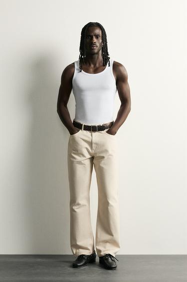 PANTALÓN LOOSE FIT - Crudo de Zara