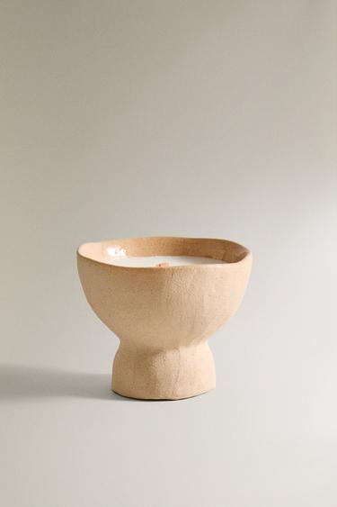 (65 G) DUFTKERZE SACRED WOODS - Beige von Zara