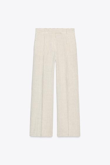 PANTALON LARGE RAYÉ - rayures de Zara - Image 3