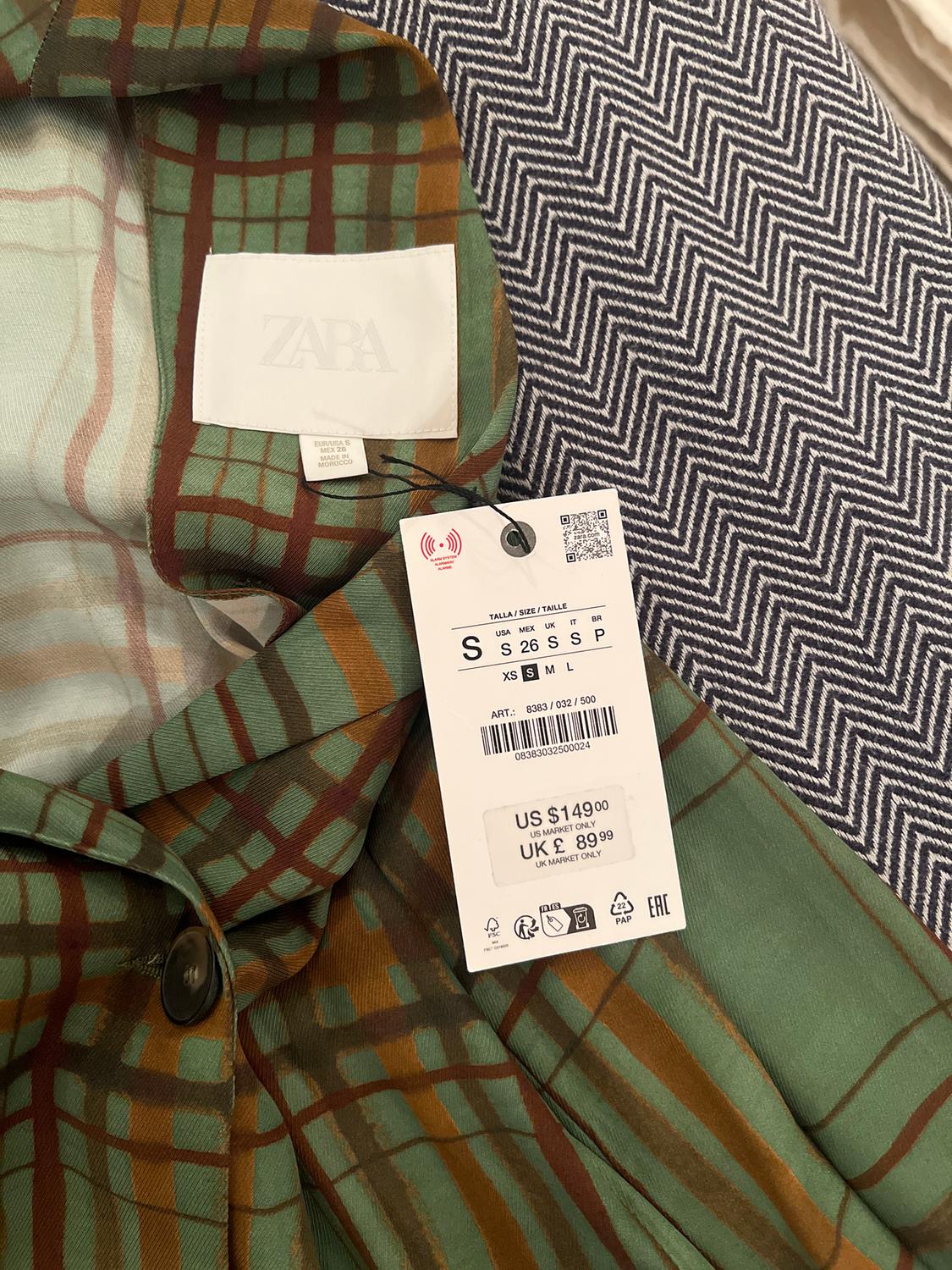 ZW COLLECTION FLOWY CHECK BLAZER - Image 3