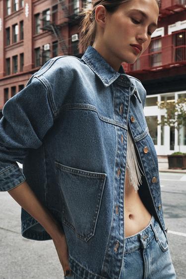 VESTE EN JEAN Z1975 - Bleu moyen de Zara - Image 2