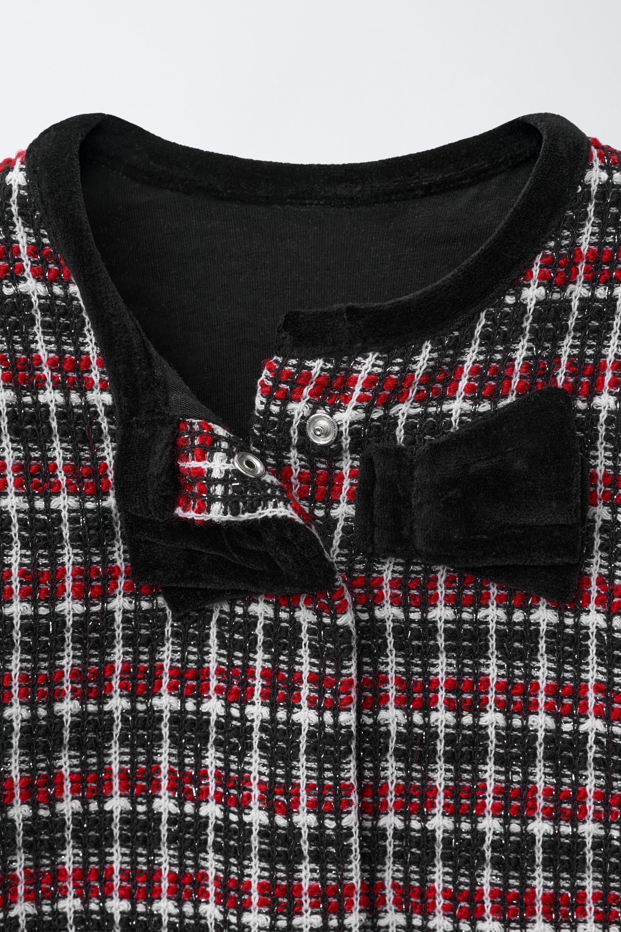 VELVET BOW STRUCTURE JACKET