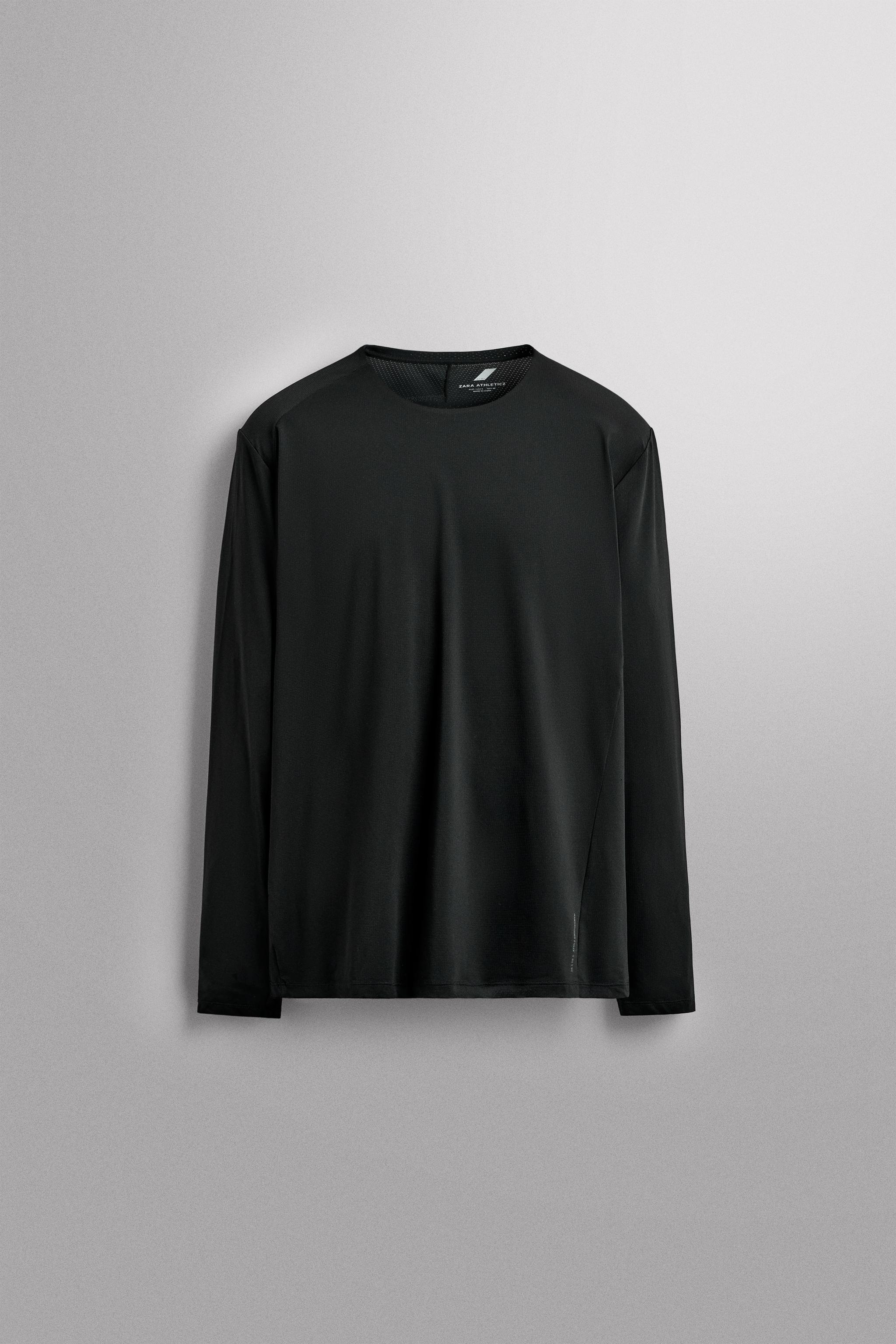 その他 t PERFORATED TECHNICAL T-SHIRT - taupe brown | ZARA United States