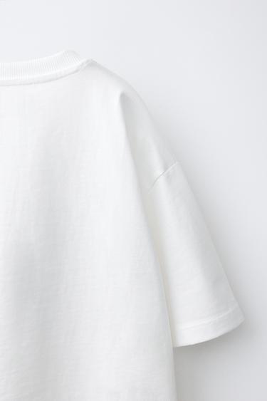 SLOGAN PRINT T-SHIRT - White by Zara - Image 2