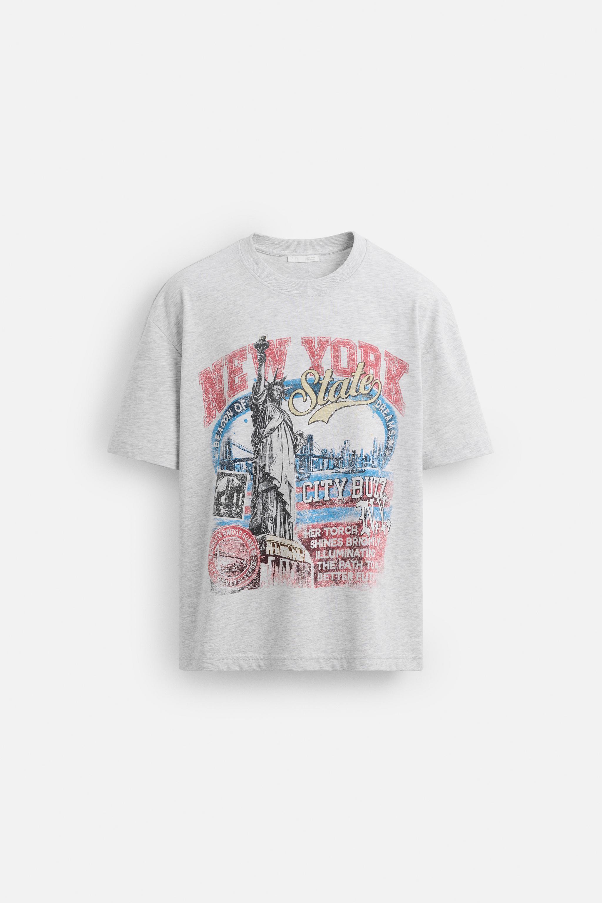 【ZARA】ウォッシュ加工プリントTシャツ 4374/413/251 00495310712-p.jpg?ts=