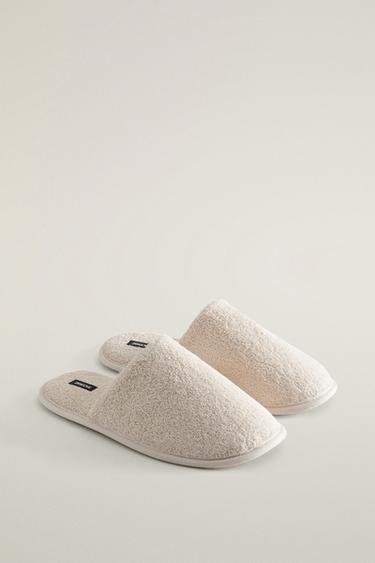 BATH TOWEL SLIPPERS — Sandy Brown 2