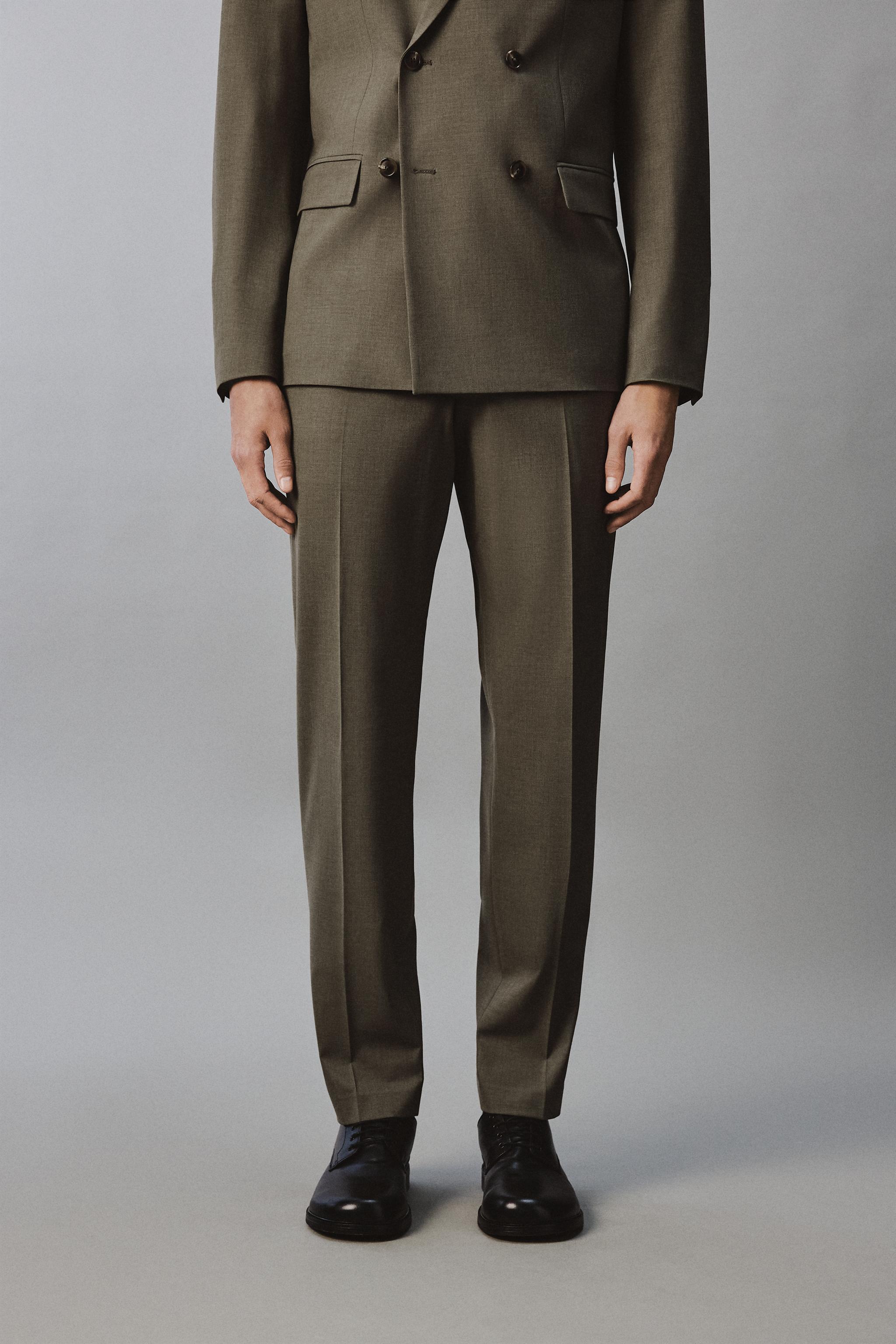 REGULAR FIT SUIT PANTS