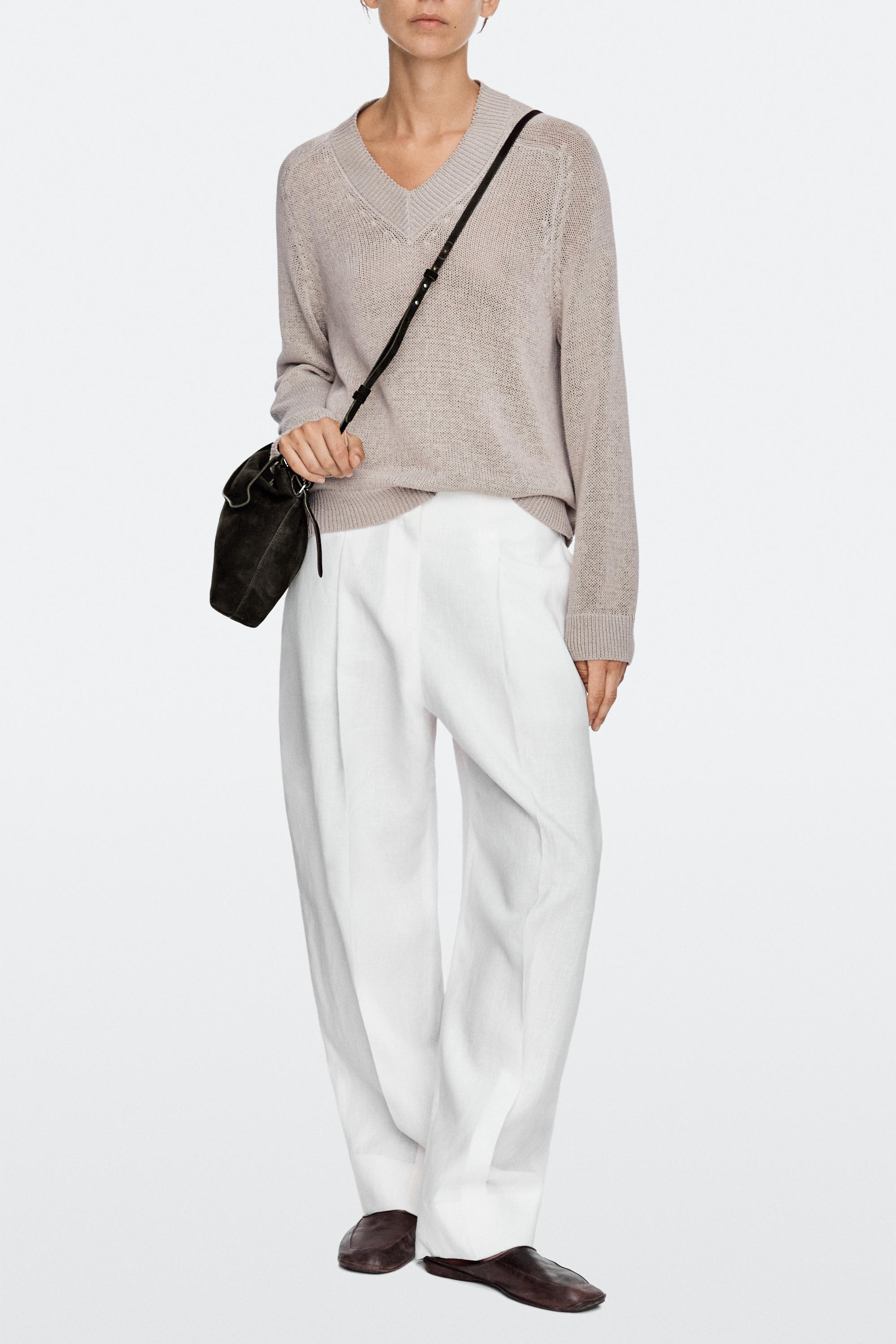 Medium split suede leather shoulder bag - Chocolate | ZARA United