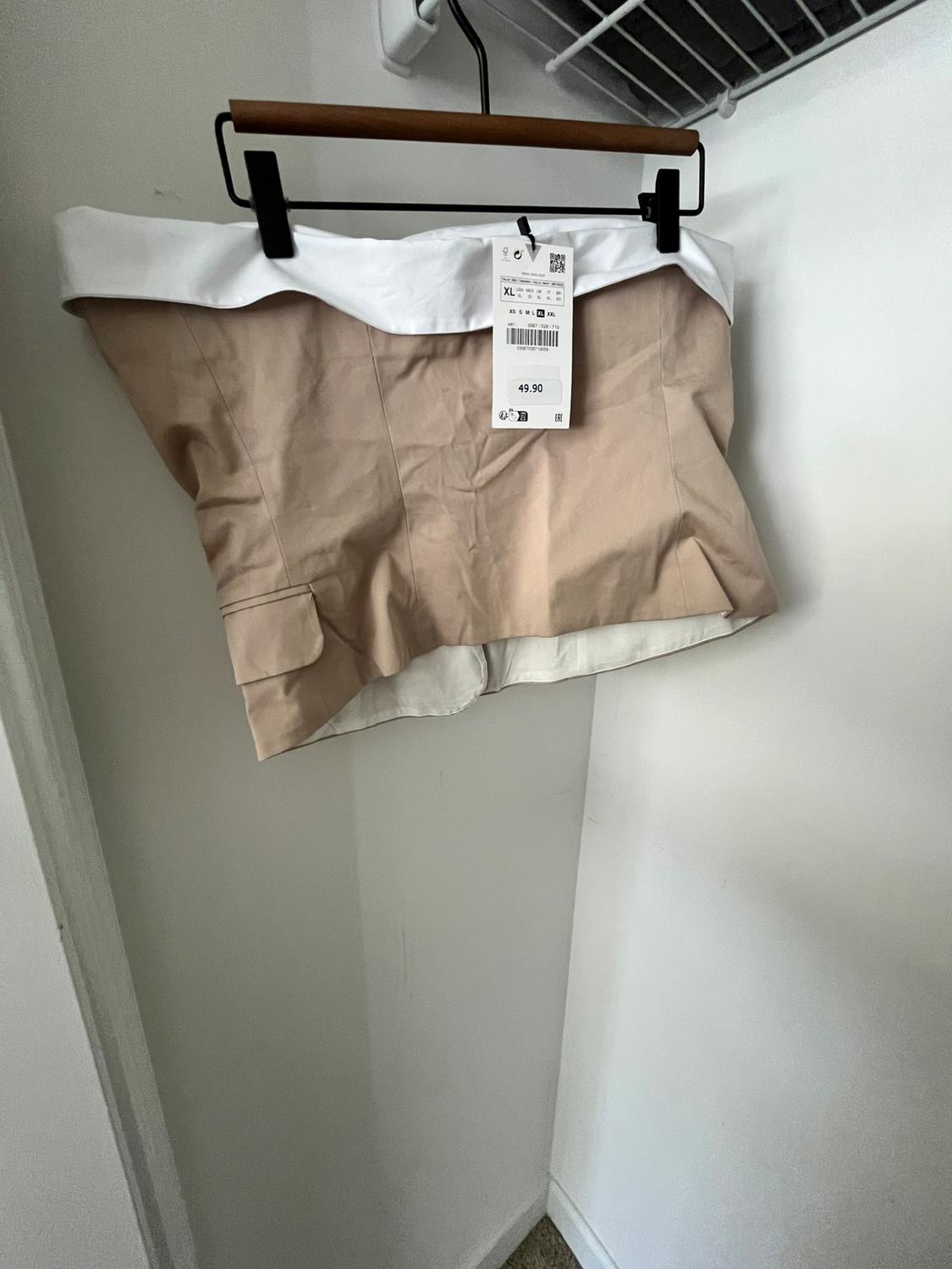 MIXED GABARDINE TOP - Image 2