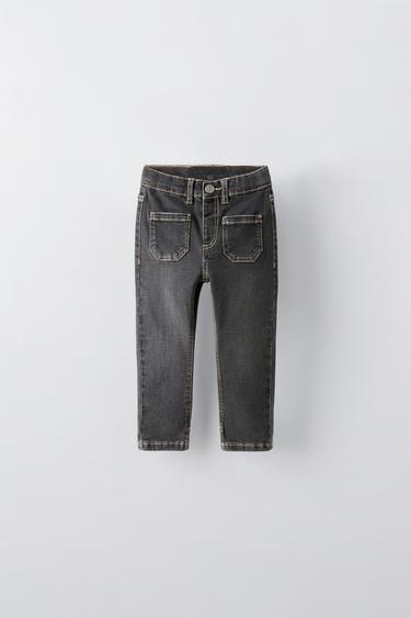 JEANS SLIM بجيوب - رمادي الخاص بـ Zara - صورة 0