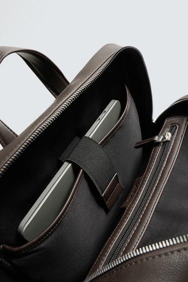 SAC À DOS TEXTURÉ - Marron de Zara - Image 5