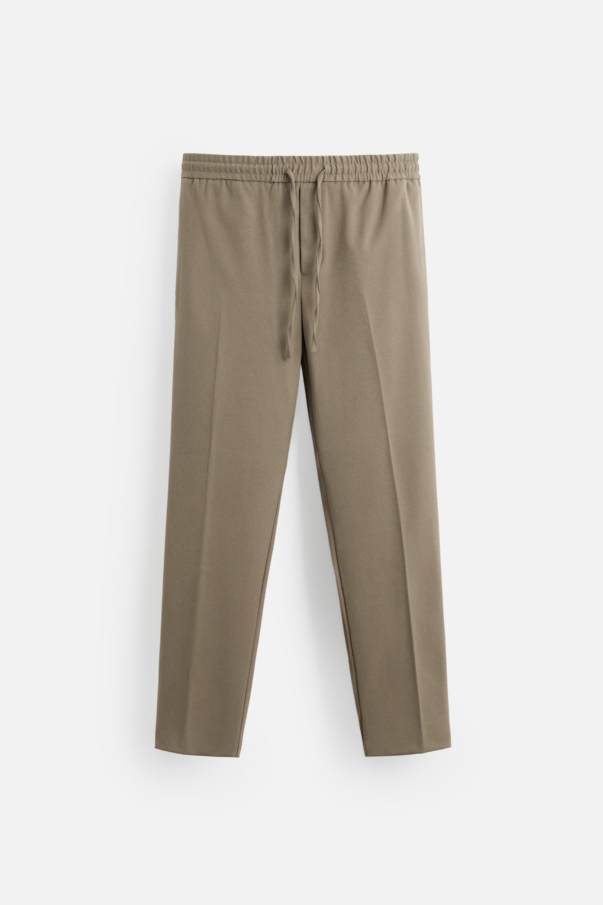 ★ZARA★ COMFORT FIT JOGGER WAIST TROUSERS COMFORT FIT JOGGER WAIST TROUSERS - Grey | ZARA Australia