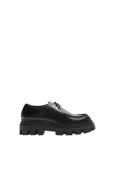 MOC TOE CHUNKY SHOES