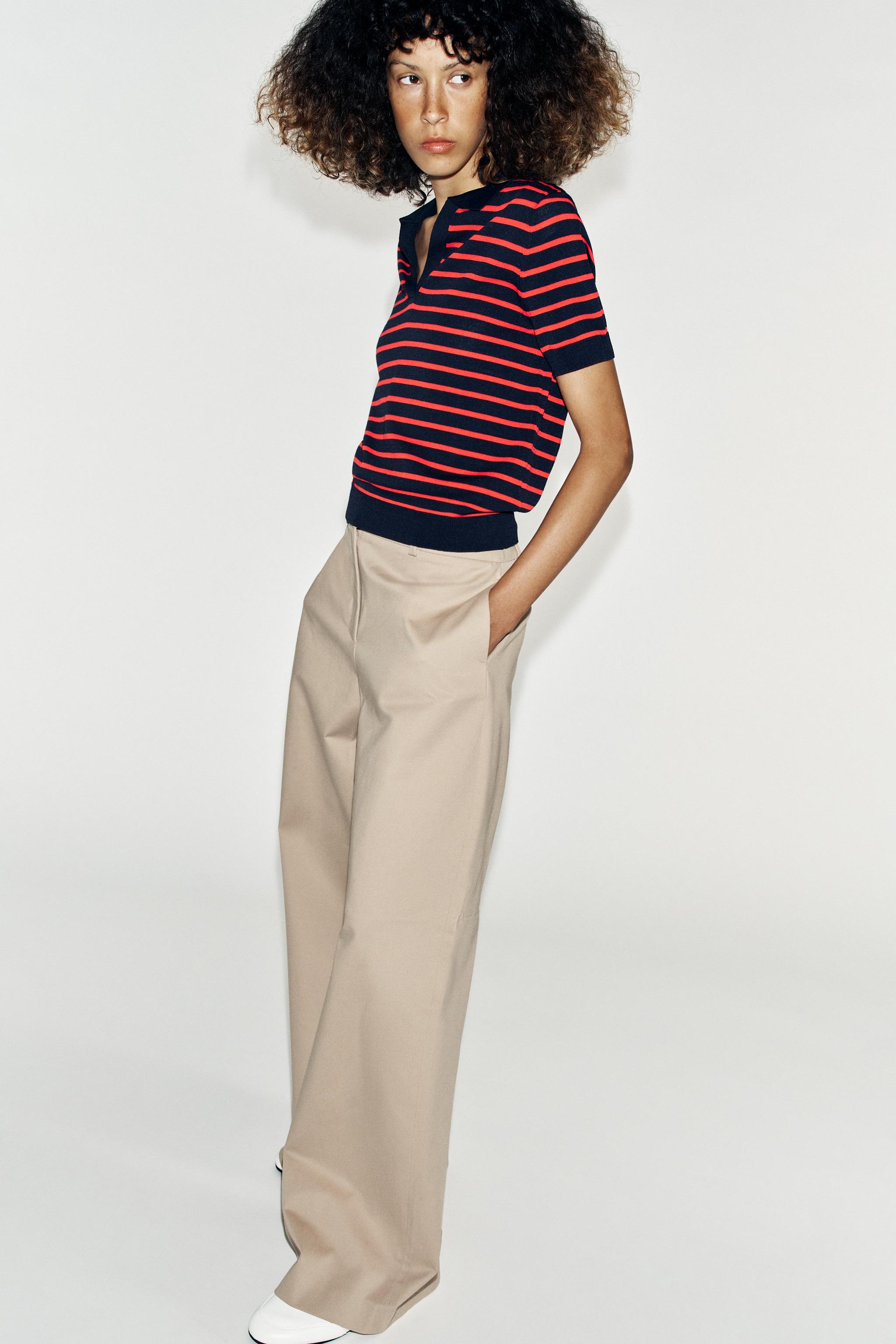 STRIPED SHORT SLEEVE KNIT POLO - thumbnail 9