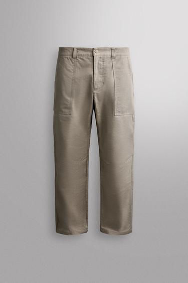 TAPERED FIT CLIMBING PANTS — Mid-ecru 1