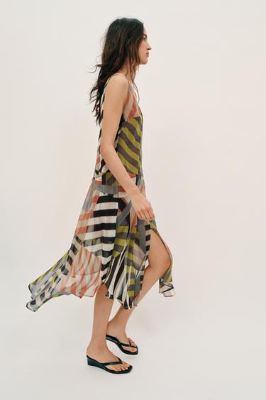 ROBE IMPRIMÉE PATCHWORK - Multicolore de Zara - Image 2