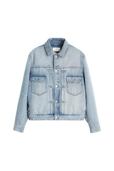 PLEATED DENIM JACKET