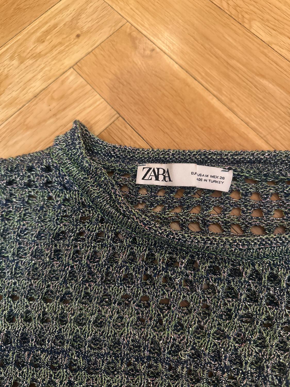 KNIT CROP TOP WITH METALLIC THREAD - Image 3