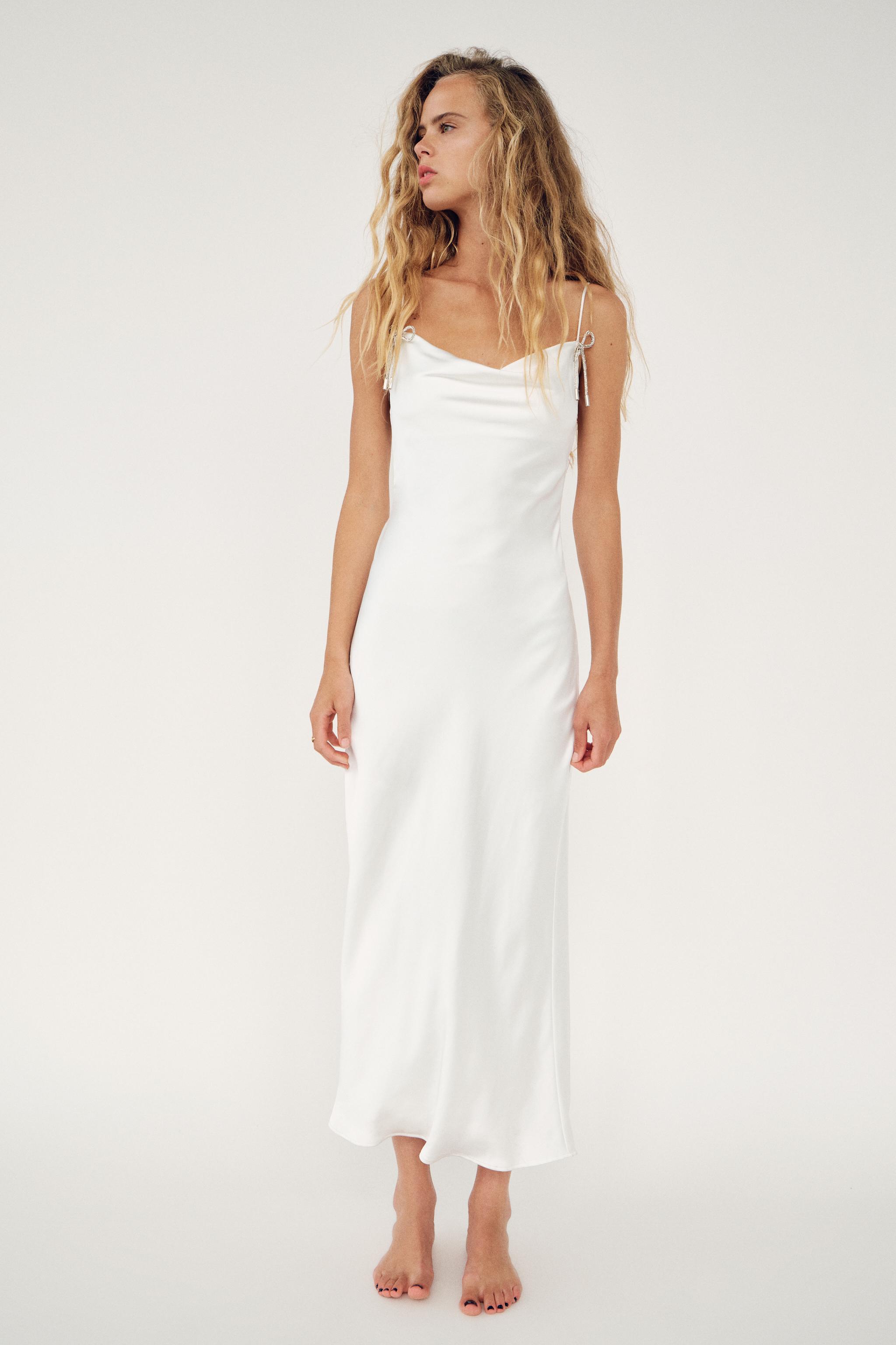 Silk zara dress deals