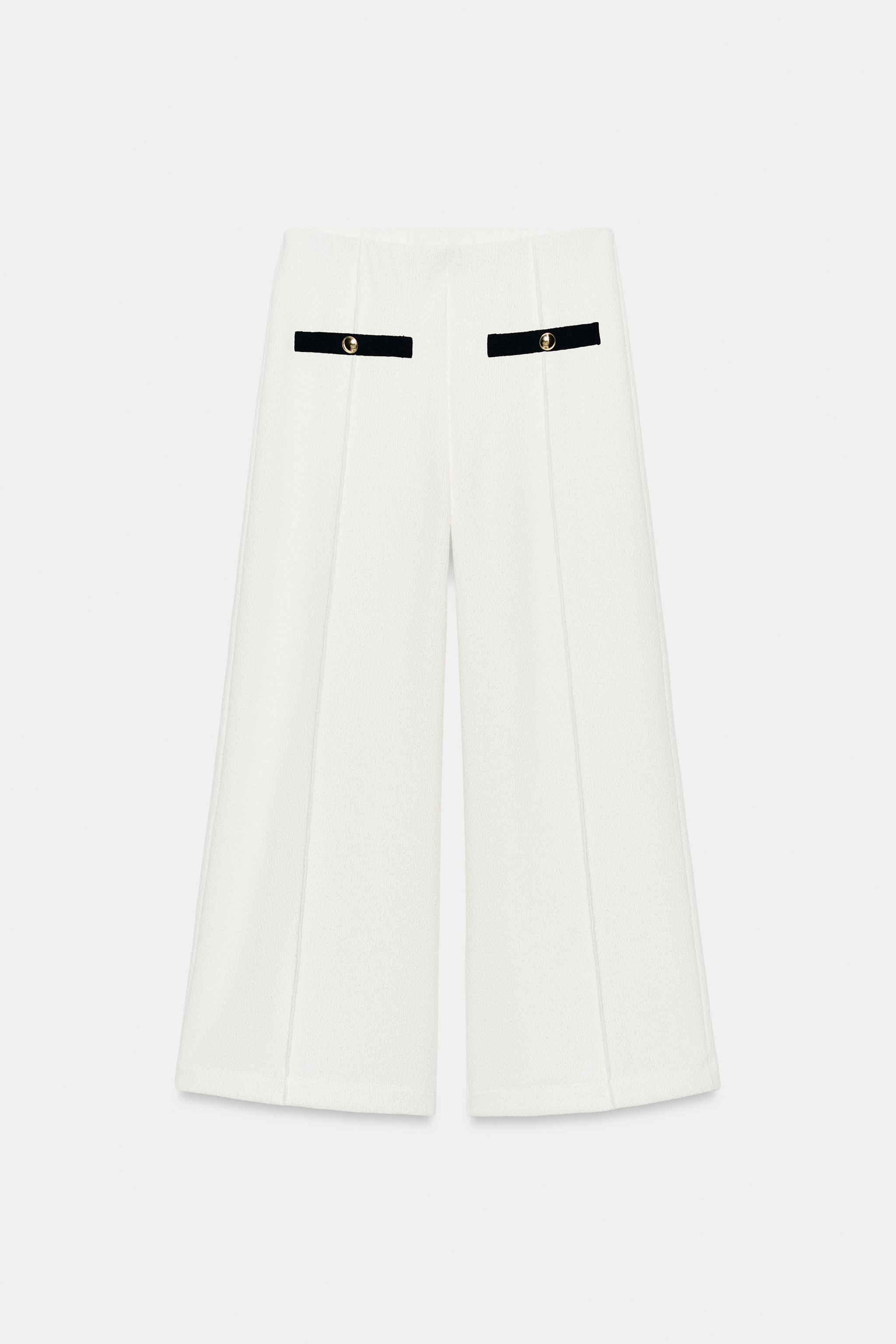 DOKULU CULOTTE PANTOLON - Görsel 6