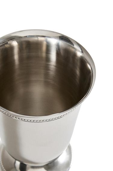 BECHERVASE STAHL GERADE KLEIN - Silber von Zara