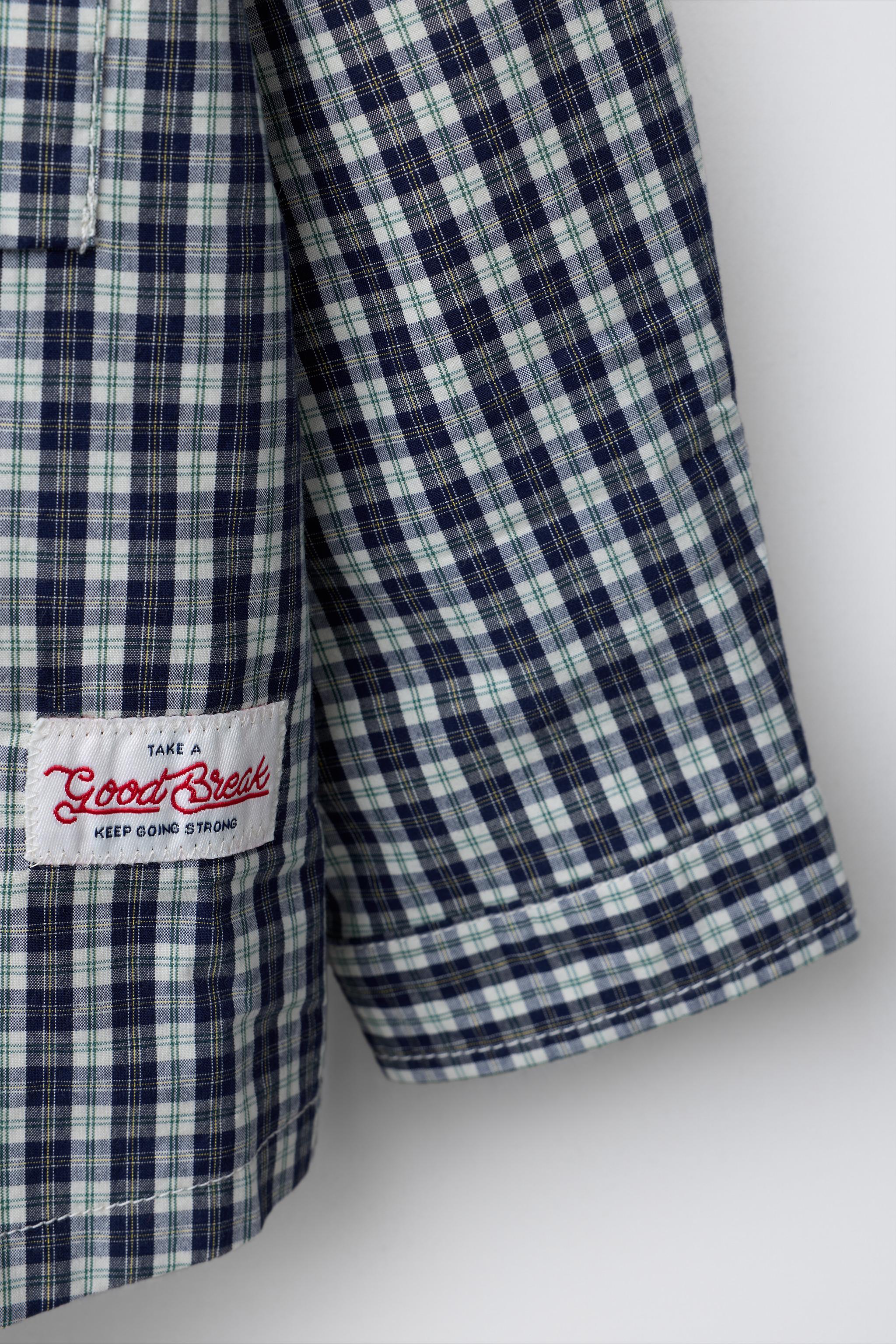 PLAID HOODIE OVERSHIRT