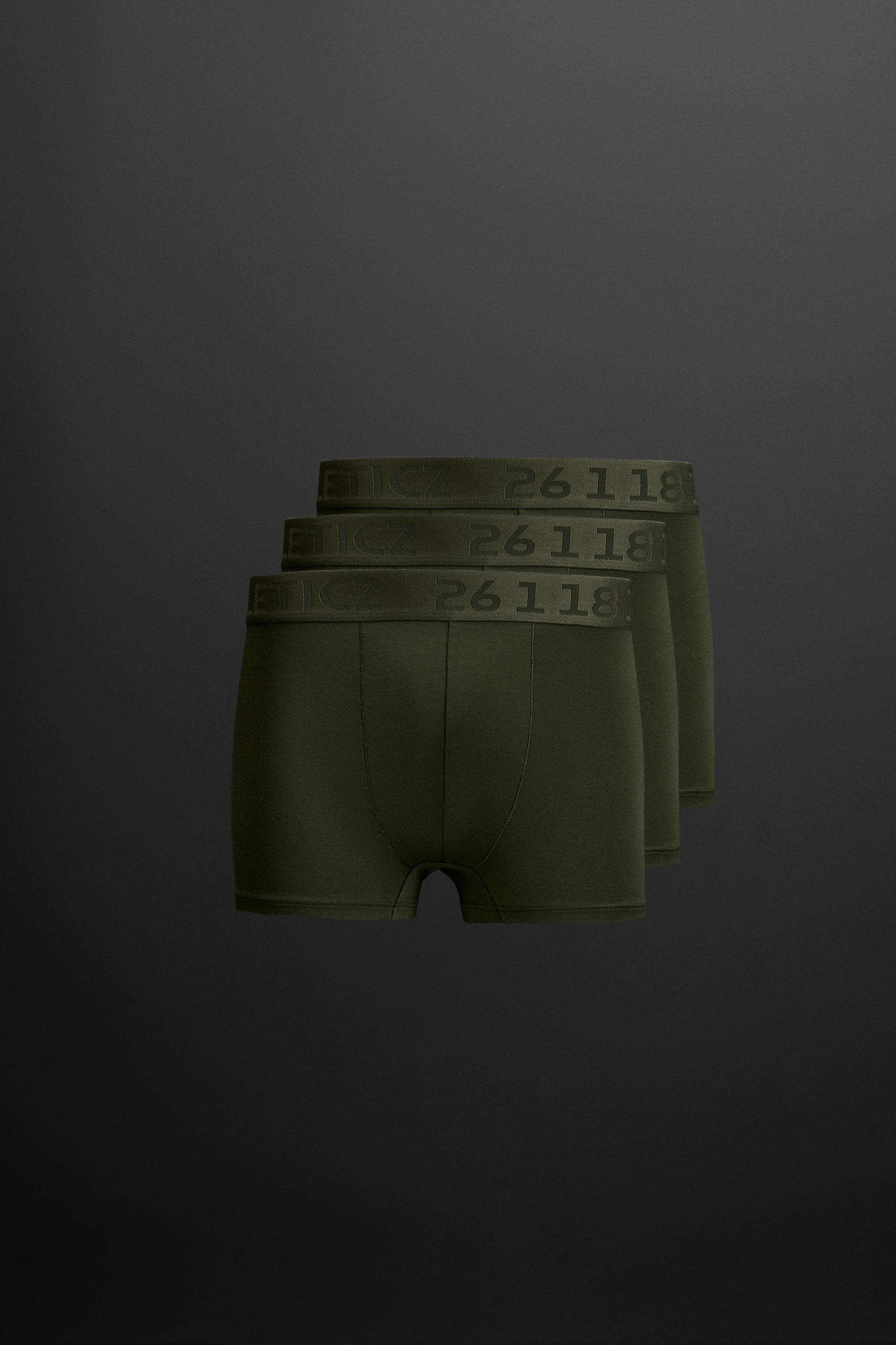 GREY ALCATRAZ BOXERS ×2枚 Bread & Boxers 2-Pack Boxer Brief Active in Iron Grey