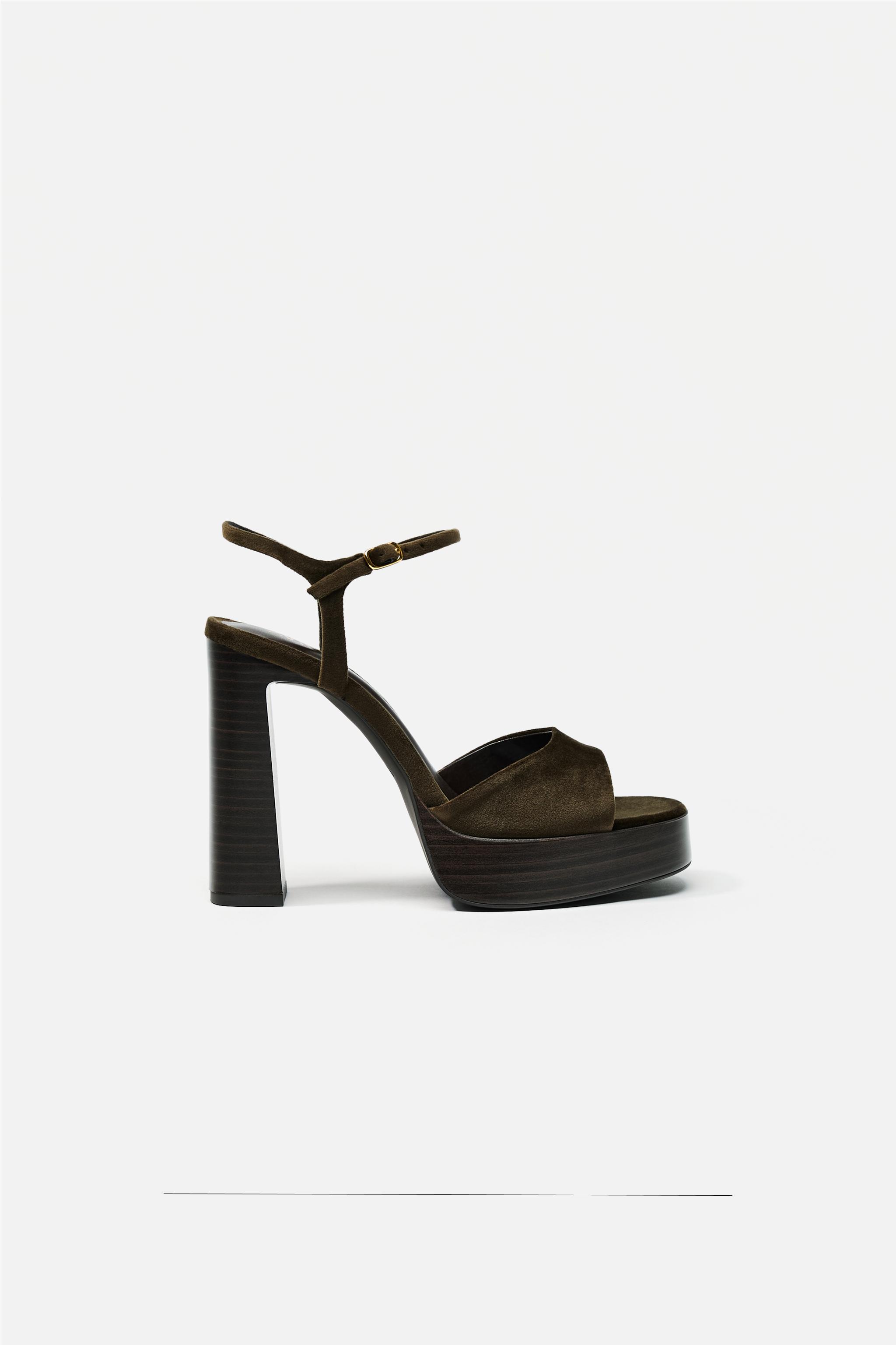 Sandales compensees pour femme ZARA Luxembourg