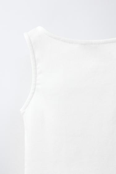T-SHIRT BOUTONS - Blanc de Zara - Image 3