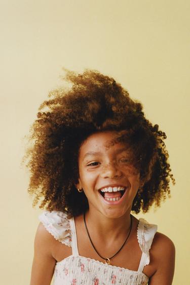 VESTIDO PATCHWORK PUNTILLA - Verde agua de Zara