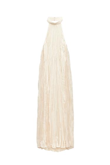 LONG PLEATED DRESS