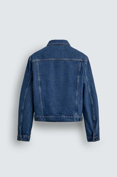 VESTE EN JEAN RELAXED FIT - Bleu de Zara - Image 8