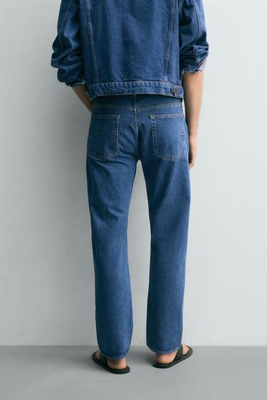 STRAIGHT ANKLE FIT JEANS - Blue by Zara - Image 2