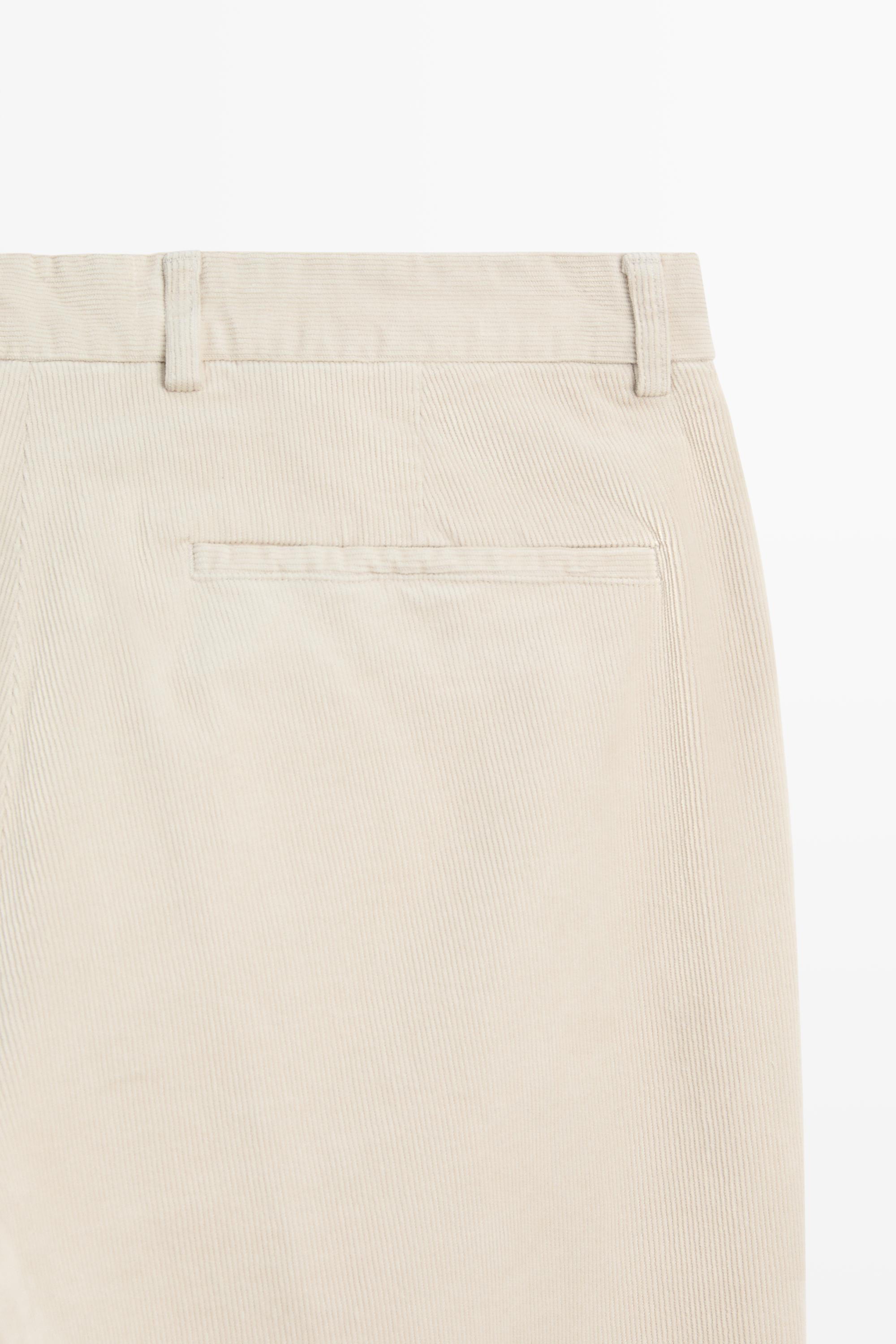 Slim fit corduroy pants