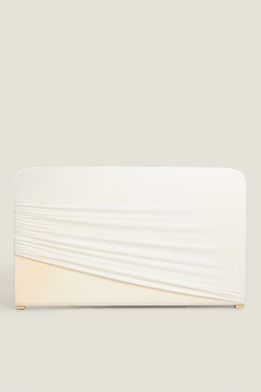 TÊTE DE LIT ARRONDIE AVEC HOUSSE EN LIN - Blanc de Zara - Image 1